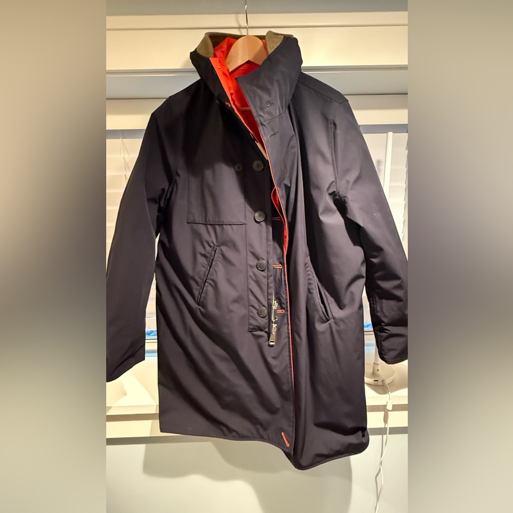 Men's Reversable Navy/Red Rain Coat